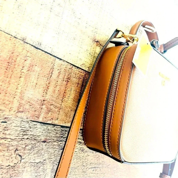 NWT Micheal Kors Medium Jet Set Pebbled Leather Crossbody - Picture 7 of 11